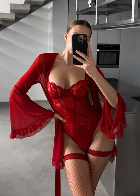 Fierce three pieces set open bottom